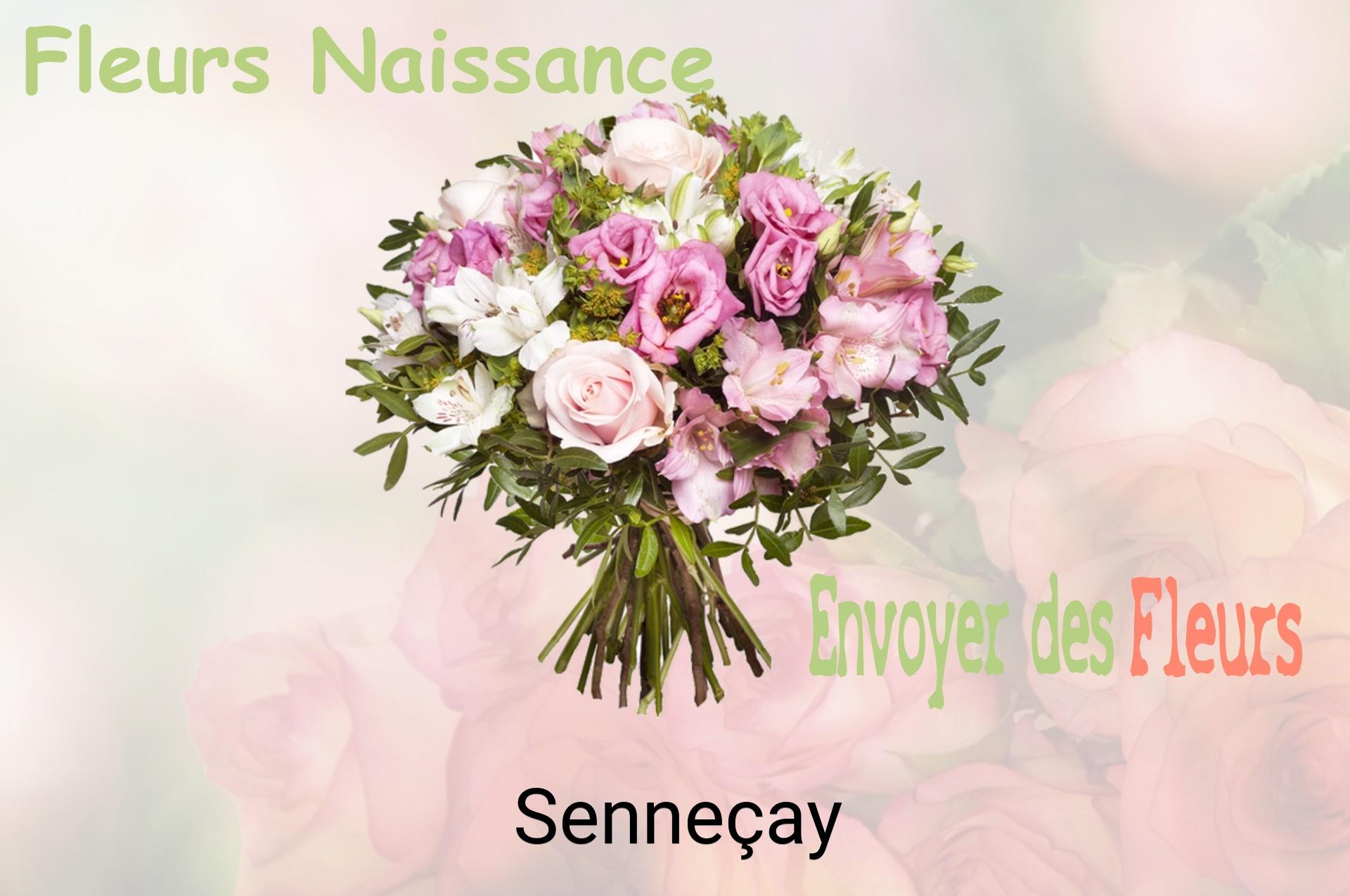 Bouquet de fleurs de naissance livré à Senneçay